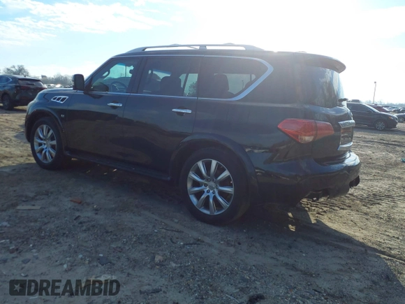 2014 Infiniti QX80 z VIN JN8AZ2NE2E9068625, wystawiony jako IAAI lot #41683659 z przebiegiem 197 152 mil mil oraz . Historia ofert i sprzedaży dostępna na DreamBid. Obrazek 3.