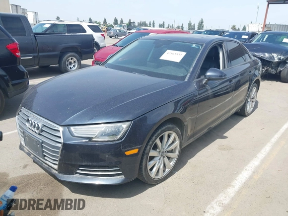 2017 Audi A4 Premium with VIN WAUGNAF47HN001156, listed as a IAAI auction lot 42163537 with 72,771 mi miles. Bid and sale history available at carsss.com. Image 17.
