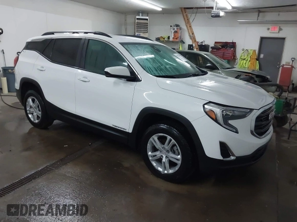 2021 GMC Terrain SLE with VIN 3GKALTEV0ML383940, listed as a IAAI auction lot 41544809 with 50,858 mi miles and . Bid and sale history available at carsss.com. Image 1.