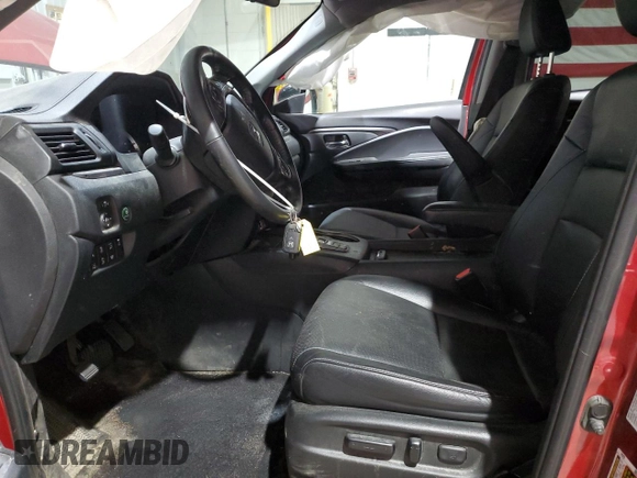 2022 Honda Ridgeline RTL-E with VIN 5FPYK3F78NB015932, listed as a Copart auction lot 53505315 with 40,009 mi miles and Salvage title. Bid and sale history available at DreamBid. Image 7.
