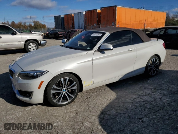 2016 BMW 2 Series 228i xDrive with VIN WBA1L9C52GV767480, listed as a Copart auction lot 81527284 with 91,066 mi miles and Salvage Title. Bid and sale history available at carsss.com. Image 1.