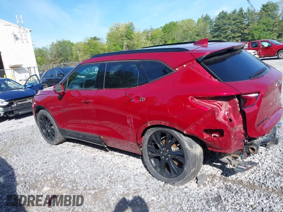 2019 Chevrolet Blazer RS z VIN 3GNKBJRS7KS693603, wystawiony jako IAAI lot #42342389 z przebiegiem 54 641 mil mil oraz . Historia ofert i sprzedaży dostępna na DreamBid. Obrazek 14.