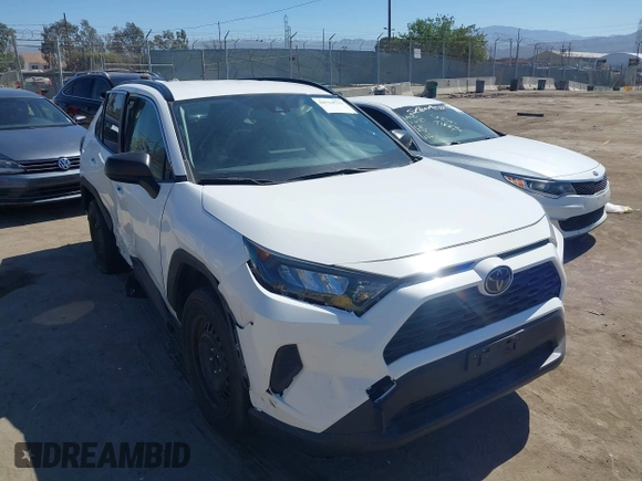 2019 Toyota RAV4 LE with VIN JTMH1RFV4KJ015962, listed as a IAAI auction lot 42714711 with 26,089 mi miles and . Bid and sale history available at DreamBid. Image 1.