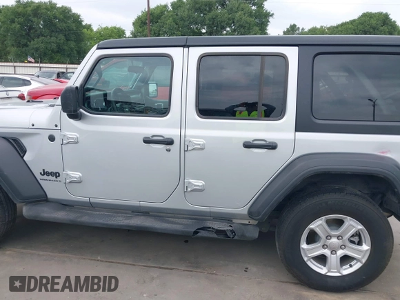 2023 Jeep Wrangler Sport with VIN 1C4HJXDG2PW508235, listed as a IAAI auction lot 42127823 with 25,069 mi miles and . Bid and sale history available at DreamBid. Image 14.