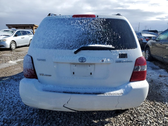 2005 Toyota Highlander with VIN JTEEP21A950115364, listed as a Copart auction lot 45511635 with 0 mi miles and Salvage Title. Bid and sale history available at carsss.com. Image 6.