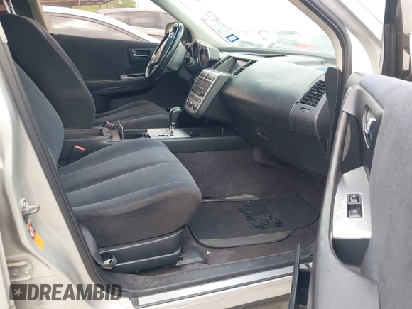 2007 Nissan Murano SL with VIN JN8AZ08W37W629945, listed as a IAAI auction lot 41950706 with 248,586 mi miles and . Bid and sale history available at DreamBid. Image 5.
