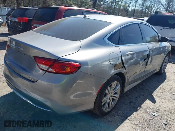 2016 Chrysler 200 Limited with VIN 1C3CCCAB7GN134043, listed as a IAAI auction lot 41600807 with 112,216 mi miles. Bid and sale history available at carsss.com. Image 4.
