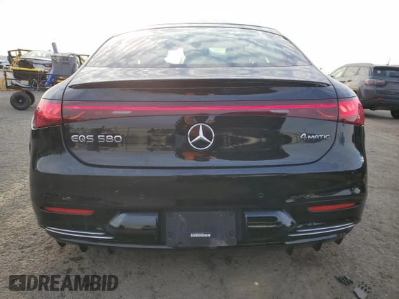 2023 Mercedes-Benz EQS with VIN W1KCG4EBXPA037836, listed as a Copart auction lot 46124715 with 31,904 mi miles and Salvage Title. Bid and sale history available at carsss.com. Image 6.