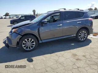 2017 Toyota RAV4 Limited with VIN 2T3YFREV4HW316082, listed as a Copart auction lot 51832385 with 92,523 mi miles and Salvage Title. Bid and sale history available at carsss.com. Image 1.