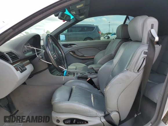 2001 BMW 3 Series 330Ci with VIN WBABS53421JU85877, listed as a Copart auction lot 52491245 with 107,120 mi miles and Non Repairable. Bid and sale history available at carsss.com. Image 7.