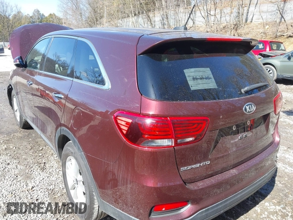 2019 Kia Sorento L with VIN 5XYPG4A32KG447551, listed as a IAAI auction lot 41751426 with 46,045 mi miles. Bid and sale history available at carsss.com. Image 12.