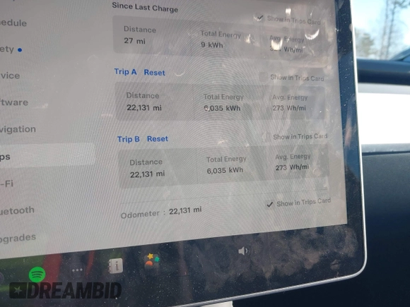 2023 Tesla Model Y Long Range with VIN 7SAYGDEE0PA202150, listed as a IAAI auction lot 41735258 with 22,131 mi miles and . Bid and sale history available at DreamBid. Image 7.