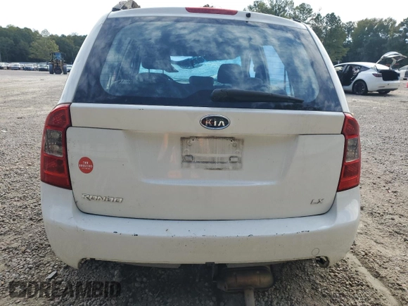 2009 Kia Rondo LX Base with VIN KNAFG528397259136, listed as a Copart auction lot 75529894 with 110,680 mi miles and Salvage Title. Bid and sale history available at carsss.com. Image 6.