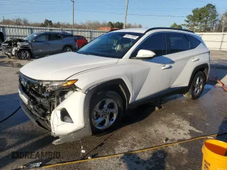2023 Hyundai Tucson SEL with VIN 5NMJB3AE3PH207969, listed as a Copart auction lot 48477695 with 34,422 mi miles and Salvage Title. Bid and sale history available at carsss.com. Image 1.