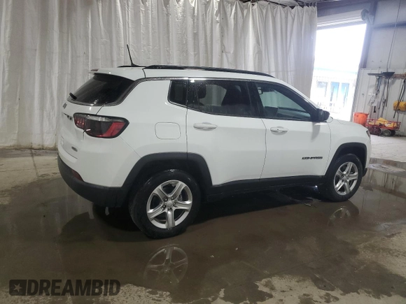 2023 Jeep Compass Latitude with VIN 3C4NJDBNXPT561788, listed as a Copart auction lot 53894225 with 34,253 mi miles and Clean Title. Bid and sale history available at DreamBid. Image 3.
