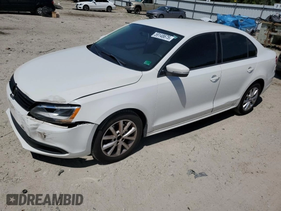 2011 Volkswagen Jetta SE with VIN 3VWDZ7AJ0BM052023, listed as a Copart auction lot 59148675 with 132,303 mi miles and Salvage title. Bid and sale history available at DreamBid. Image 1.