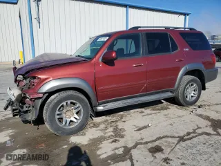 2004 Toyota Sequoia SR5 with VIN 5TDZT34AX4S212670, listed as a Copart auction lot 42007405 with 282,865 mi miles and Salvage Title. Bid and sale history available at carsss.com. Image 1.
