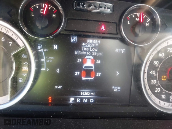 2018 Ram 1500 Big Horn with VIN 1C6RR7LT8JS242317, listed as a IAAI auction lot 40872786 with 84,252 mi miles and . Bid and sale history available at DreamBid. Image 7.