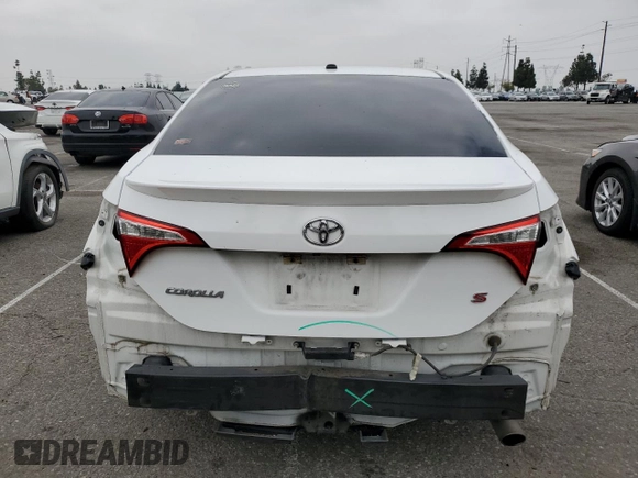 2016 Toyota Corolla L with VIN 5YFBURHEXGP530459, listed as a Copart auction lot 55314135 with 92,750 mi miles and Salvage Title. Bid and sale history available at DreamBid. Image 6.