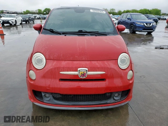 2015 FIAT 500 Abarth with VIN 3C3CFFFH8FT503545, listed as a Copart auction lot 52092955 with 0 mi miles and Clean Title. Bid and sale history available at carsss.com. Image 5.