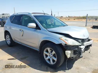 2007 Nissan Murano SL with VIN JN8AZ08W57W606876, listed as a IAAI auction lot 41967978 with 187,094 mi miles and . Bid and sale history available at DreamBid. Image 1.