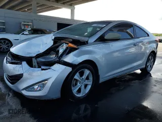2013 Hyundai Elantra Coupe GS PZEV with VIN KMHDH6AE1DU015480, listed as a Copart auction lot 47302235 with 111,323 mi miles and Salvage Title. Bid and sale history available at carsss.com. Image 1.