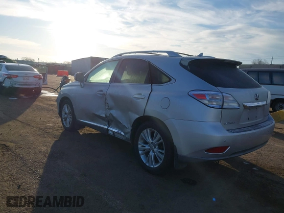 2010 Lexus RX 450h with VIN JTJBC1BA7A2027968, listed as a IAAI auction lot 41691721 with 170,813 mi miles and . Bid and sale history available at DreamBid. Image 3.