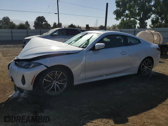 2025 BMW 4 Series 430i с VIN WBA43DA03SCS78789, выставлен на аукционе Copart как лот 60726255 с пробегом 22 503 миль миль и Чистый • Clean title. История ставок и продаж доступна на DreamBid. Изображение 1.