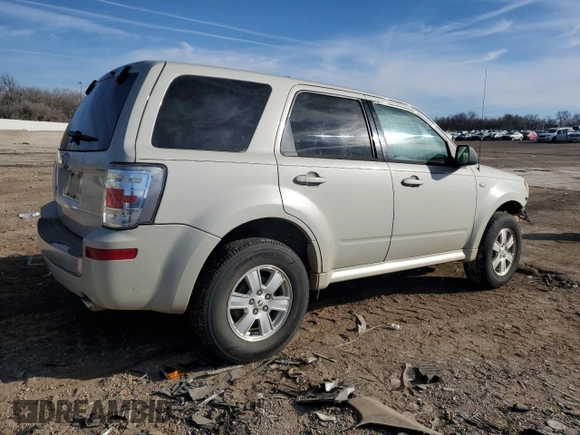 2009 Mercury Mariner with VIN 4M2CU81G69KJ06248, listed as a Copart auction lot 46681155 with 208,073 mi miles and Salvage title. Bid and sale history available at DreamBid. Image 3.