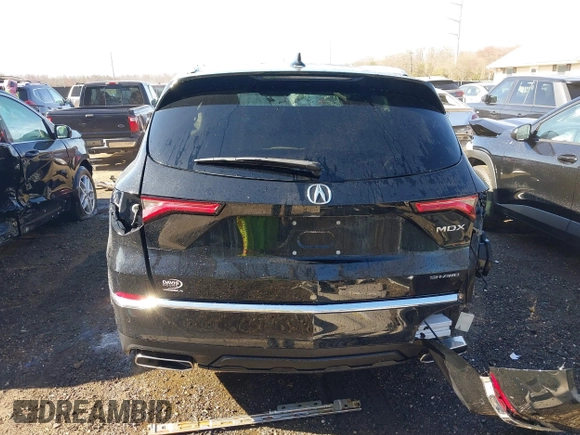 2023 Acura MDX w/Advance Package with VIN 5J8YE1H84PL014255, listed as a IAAI auction lot 41824386 with 17,158 mi miles. Bid and sale history available at carsss.com. Image 17.