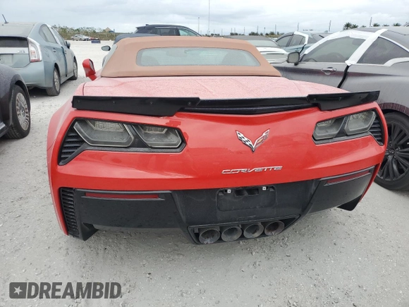 2016 Chevrolet Corvette Z06 3LZ with VIN 1G1YU3D63G5600184, listed as a Copart auction lot 74736534 with 0 mi miles and Salvage Title. Bid and sale history available at carsss.com. Image 6.