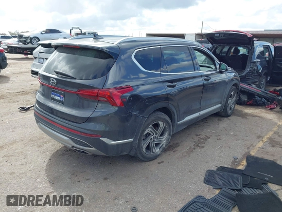 2021 Hyundai Santa Fe Essential with VIN 5NMS24AJ1MH358585, listed as a IAAI auction lot 41126840 with 1 mi miles. Bid and sale history available at carsss.com. Image 4.