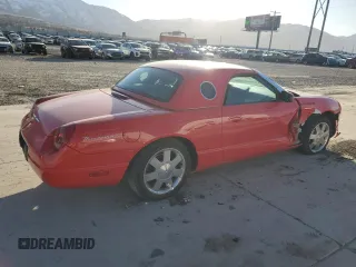 2002 Ford Thunderbird w/Hardtop Premium with VIN 1FAHP60A82Y118169, listed as a Copart auction lot 48772465 with 23,648 mi miles and Salvage Title. Bid and sale history available at carsss.com. Image 3.