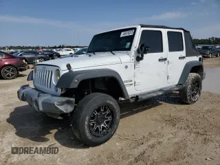 2018 Jeep Wrangler JK Unlimited Sport with VIN 1C4BJWDG9JL876212, listed as a Copart auction lot 45479375 with 79,136 mi miles and Salvage Title. Bid and sale history available at carsss.com. Image 1.