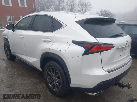2017 Lexus NX 200t with VIN JTJYARBZXH2077603, listed as a IAAI auction lot 41511404 with 91,505 mi miles and . Bid and sale history available at DreamBid. Image 3.