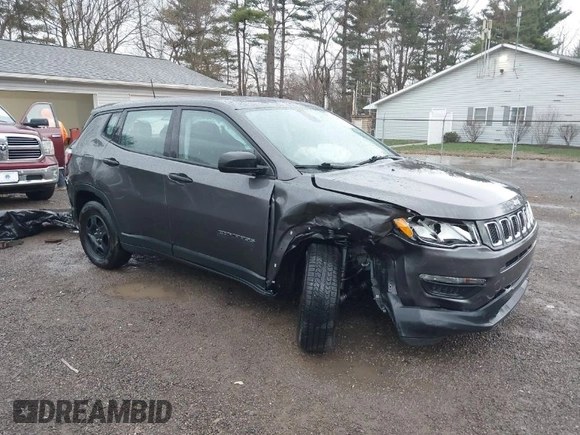 2020 Jeep Compass Sport z VIN 3C4NJCAB4LT253026, wystawiony jako IAAI lot #41897839 z przebiegiem 128 112 mil mil oraz . Historia ofert i sprzedaży dostępna na DreamBid. Obrazek 1.