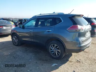 2014 Nissan Rogue S with VIN 5N1AT2MV8EC795457, listed as a IAAI auction lot 41614707 with 129,630 mi miles. Bid and sale history available at carsss.com. Image 3.
