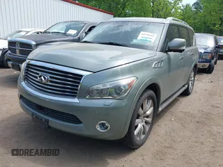 2011 Infiniti QX56 7-passenger with VIN JN8AZ2NEXB9000116, listed as a IAAI auction lot 42159602 with 119,325 mi miles. Bid and sale history available at carsss.com. Image 17.