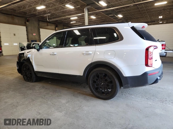 2022 Kia Telluride EX with VIN 5XYP3DHC3NG292384, listed as a Copart auction lot 59927785 with 49,105 mi miles and Salvage title. Bid and sale history available at DreamBid. Image 2.