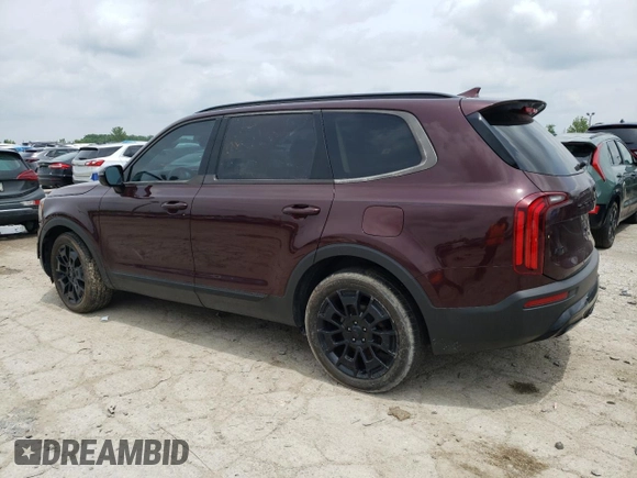 2021 Kia Telluride SX with VIN 5XYP5DHC2MG125149, listed as a Copart auction lot 59858365 with 180,174 mi miles and Clean title. Bid and sale history available at DreamBid. Image 2.