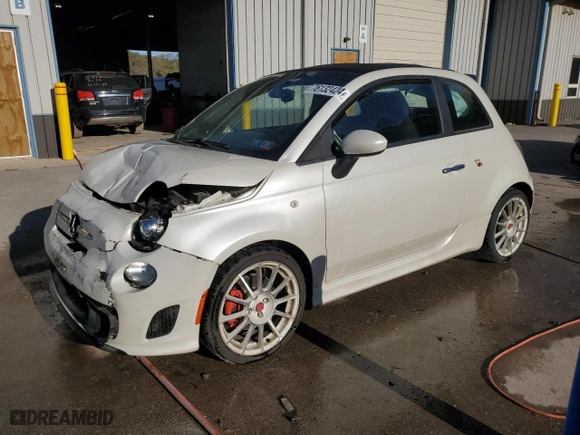2017 FIAT 500 Abarth with VIN 3C3CFFJH1HT659226, listed as a Copart auction lot 76132424 with NaN miles and Salvage Title. Bid and sale history available at carsss.com. Image 1.