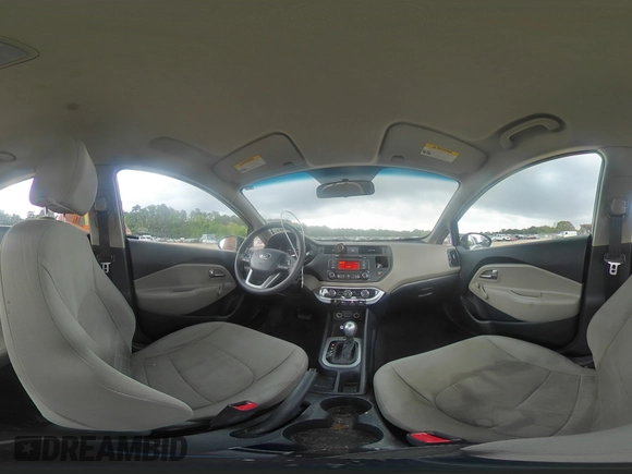 2015 Kia Rio LX with VIN KNADM4A36F6461146, listed as a Copart auction lot 54969204 with 74,501 mi miles and Salvage Title. Bid and sale history available at carsss.com. Image 12.