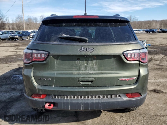 2019 Jeep Compass Trailhawk with VIN 3C4NJDDB5KT799866, listed as a Copart auction lot 46119045 with 92,027 mi miles and Salvage Title. Bid and sale history available at carsss.com. Image 6.