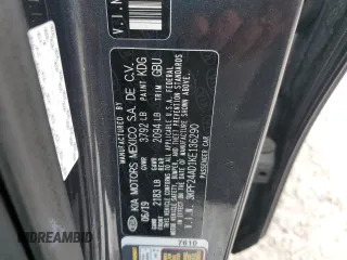 2019 Kia Forte LXS with VIN 3KPF24AD1KE136290, listed as a Copart auction lot 58561635 with 59,916 mi miles and Salvage title. Bid and sale history available at DreamBid. Image 12.