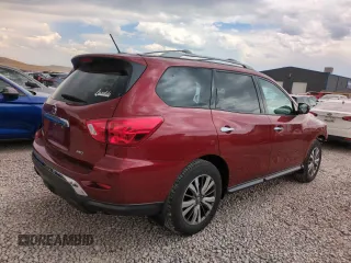 2018 Nissan Pathfinder S with VIN 5N1DR2MM4JC649716, listed as a Copart auction lot 63110105 with 69,966 mi miles and Salvage title. Bid and sale history available at DreamBid. Image 3.