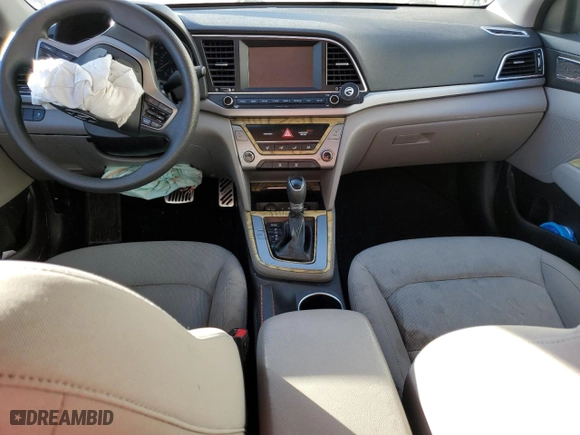 2017 Hyundai Elantra SE with VIN KMHD84LF9HU383146, listed as a Copart auction lot 46671735 with 0 mi miles and Salvage Title. Bid and sale history available at carsss.com. Image 8.