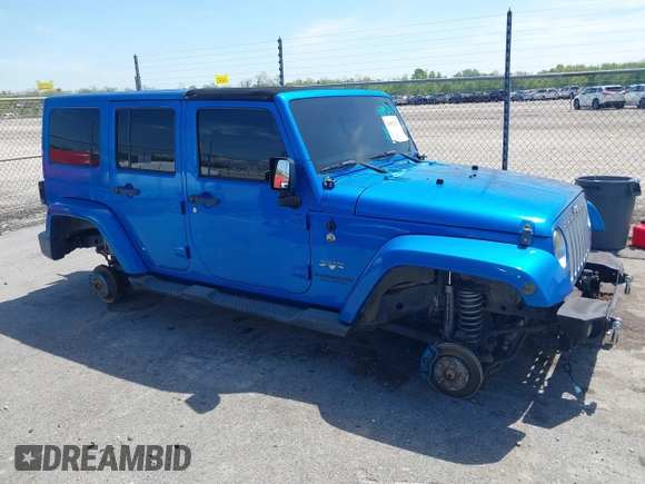 2016 Jeep Wrangler Unlimited Sahara with VIN 1C4HJWEG0GL154418, listed as a IAAI auction lot 41892333 with 102,410 mi miles and . Bid and sale history available at DreamBid. Image 13.