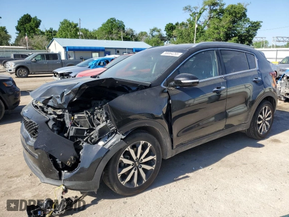 2018 Kia Sportage EX with VIN KNDPN3AC1J7384535, listed as a Copart auction lot 56664255 with 109,560 mi miles and Salvage title. Bid and sale history available at DreamBid. Image 1.