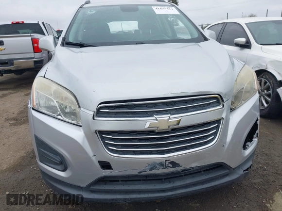 2015 Chevrolet Trax LT with VIN 3GNCJLSB2FL212718, listed as a IAAI auction lot 41657861 with 136,155 mi miles. Bid and sale history available at carsss.com. Image 6.