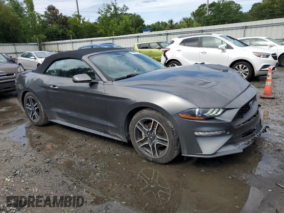 2018 Ford Mustang EcoBoost Premium with VIN 1FATP8UH7J5161740, listed as a Copart auction lot 60065775 with 60,693 mi miles and Salvage title. Bid and sale history available at DreamBid. Image 4.
